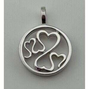 Jane Seymour JWBR Sterling Silver Open Heart Family Pendant